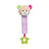 Plush teddy bear squeaky toy, 18 cm, lilac