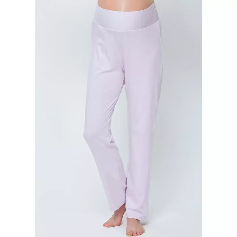 Pregnant pajamas for pregnancy and breastfeeding, cotton, long sleeves, light lilac color