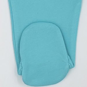 Turquoise blue cotton baby or newborn bootie pants