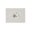 Baby blanket, cotton, milk white, with panda embroidery, 75x90cm, Andy&Helen