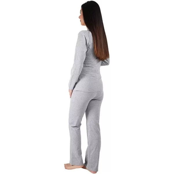 Pregnancy long-sleeved pyjamas, grey, M.M.C.