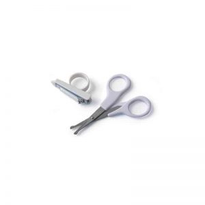 Set with scissors and nail file, white, Reer