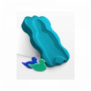 Anatomic sponge support for baby bath, midi, turquoise blue, Sensillo