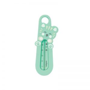 Baby bath thermometer, light turquoise, cat-shaped, BabyOno