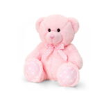 Ursulet de plus 25 cm, de culoare roz, Keel Toys